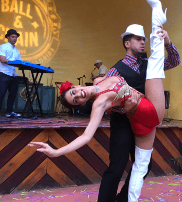 Ball and Chain dancers